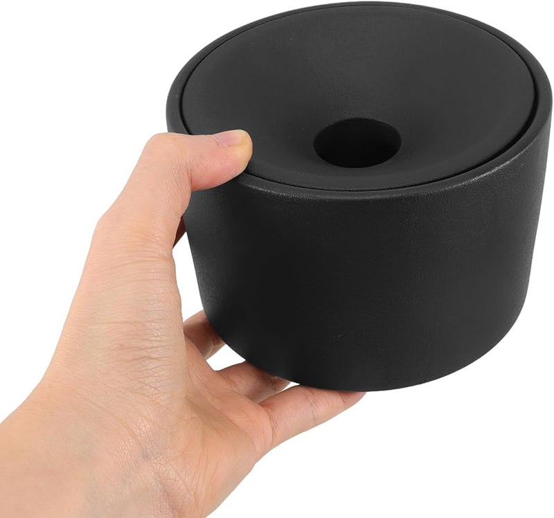 منفضة سجائر خزفية كبيرة مع غطاء مقاوم للرياح قابلة لإعادة الاستخدام حامل رماد لتزيين المنزل المكتب البار - Image 3